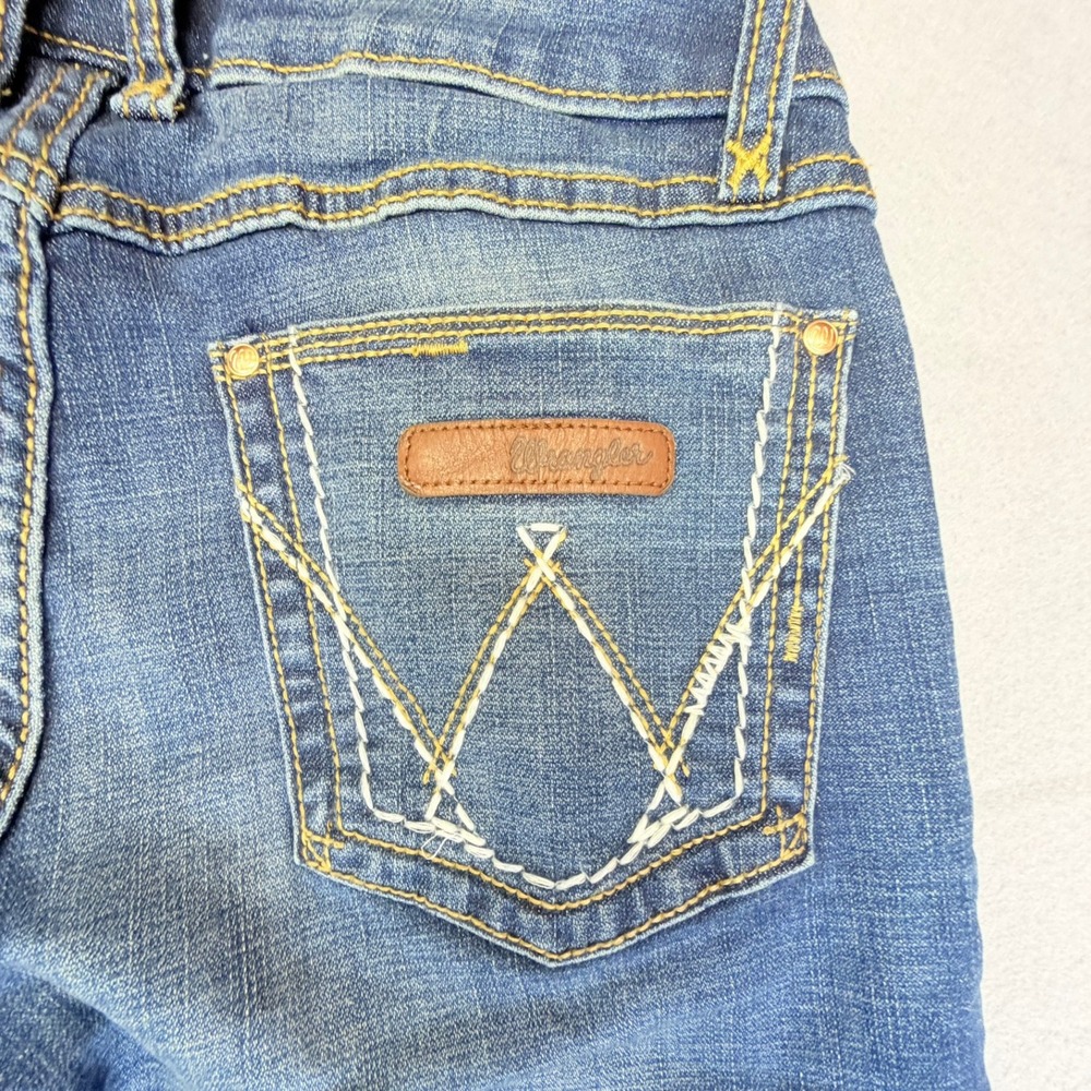 Wrangler Boot Cut Jeans Womens 3x30 Blue Medium Wash Stretch Cowgirl Western - Picture 5 of 9